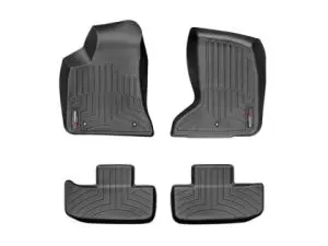 2011-2023 Chrysler| Dodge 300| Charger| Challenger WeatherTech Front and Rear Floorliners-Black-444251-443862-WT
