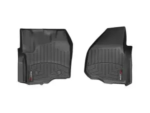 2012-2016 Ford F-250 Super Duty| F-350 Super Duty| F-450 Super Duty| F-550 Super Duty WeatherTech Front Floorliner-Black-444331-WT