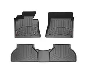 2012-2016 Ford F-250 Super Duty| F-350 Super Duty| F-450 Super Duty| F-550 Super Duty WeatherTech Front and Rear Floorliners-Black-444331-443052-WT