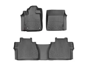 2012-2022 Toyota Sequoia| Tundra WeatherTech Front and Rear Floorliners-Black-444081-447862-WT
