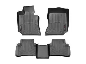 2013-2018 Mercedes-Benz E400| CLS550| CLS63 AMG| CLS63 AMG S| E250| E350| E550| E63 AMG| E63 AMG S| CLS400 WeatherTech Front and Rear Floorliners-Black-446811-442583-WT