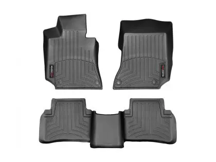 2013-2018 Mercedes-Benz E400| CLS550| CLS63 AMG| CLS63 AMG S| E250| E350| E550| E63 AMG| E63 AMG S| CLS400 WeatherTech Front and Rear Floorliners-Black-446811-442583-WT