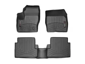 2013-2019 Ford| Lincoln C-Max| Edge| Escape| MKC WeatherTech Front and Rear Floorliners-Black-444591-449692-WT