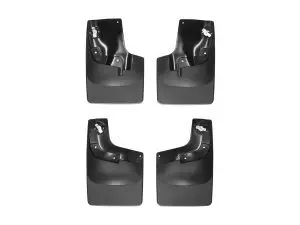 2015-2022 Chevrolet| GMC Colorado| Canyon WeatherTech No Drill Mud Front and Rear Flaps-Black-110049-120049-WT