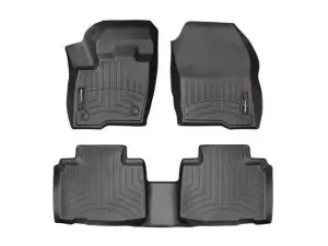 2015-2024 Ford Edge WeatherTech Front and Rear Floorliners-Black-44815-1-2-WT
