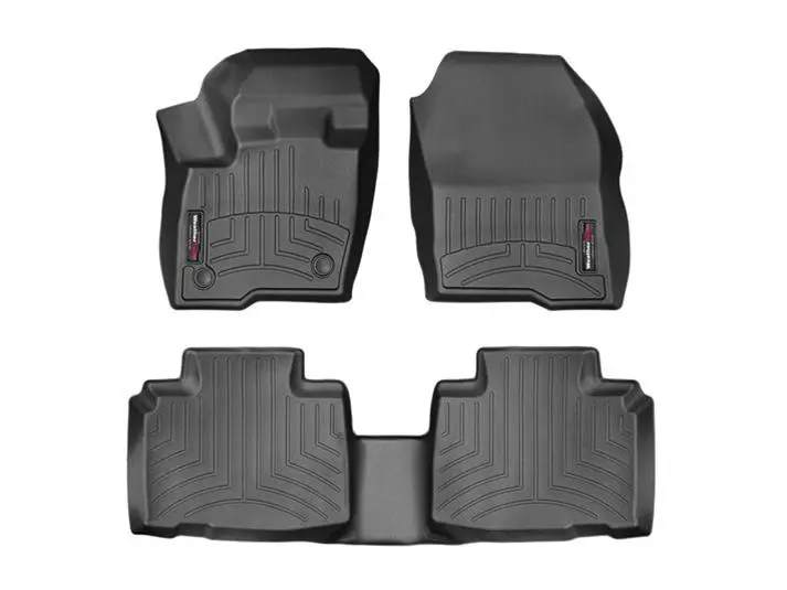 2015-2024 Ford Edge WeatherTech Front and Rear Floorliners-Black-44815-1-2-WT