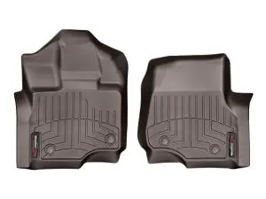 2015-2024 Ford F-150| F-150 Lightning WeatherTech Front Floorliner-Cocoa-476971-WT