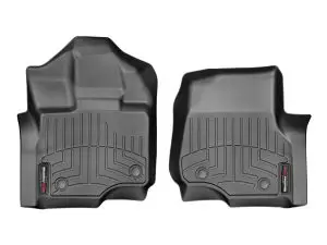 2015-2024 Ford F-150| F-150 Lightning WeatherTech Front Floorliner for Vinyl Floors-Black-446971V-WT
