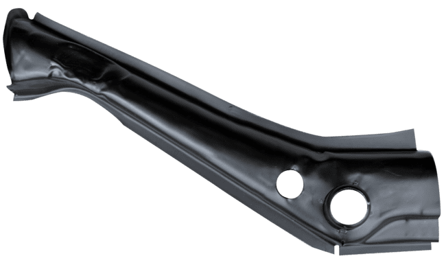 VOLKSWAGEN SUPER BEETLE FRONT SECTION HEAT CHANNEL DRIVERS SIDE image .png