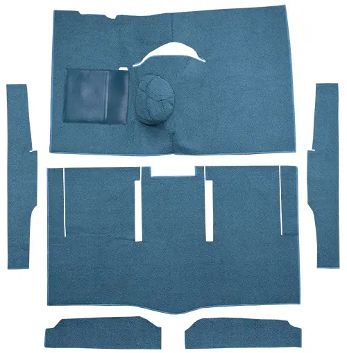 1963-1965 Ford Falcon 2 Door Hardtop 6 Cyl 4 Speed Bucket Seats Flooring