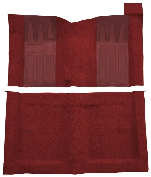 1969-1970 Ford Ranchero GT 4 Speed with 2 Maroon Inserts Flooring