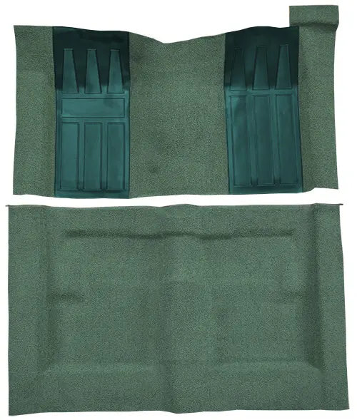 1969-1971 Ford Torino GT Auto with 2 Aqua Inserts Flooring