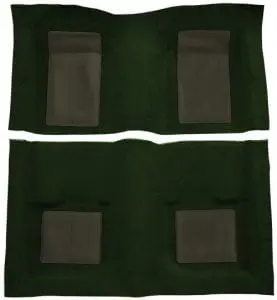 1969 Ford Mustang Mach I with 4 Green Inserts Flooring