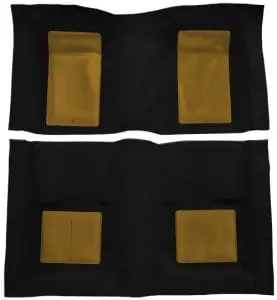 1969 Ford Mustang Mach I with 4 Ivy Gold Inserts Flooring