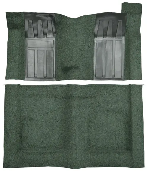 1970-1971 Ford Torino GT 4 Speed with 2 Dark Green Inserts Flooring