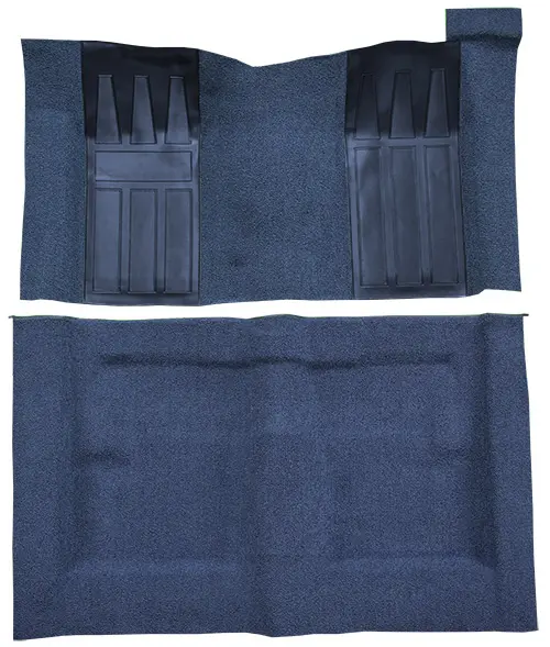 1971 Ford Torino GT Auto with 2 Bright Blue Inserts Flooring