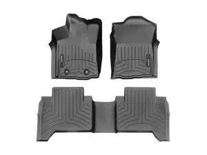 2016-2017 Toyota Tacoma WeatherTech Front and Rear Floorliners-Black-448671-448722-WT