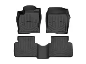 2016-2021 Honda Civic WeatherTech Front and Rear Floorliner HP-Black-44884-1-2IM-WT