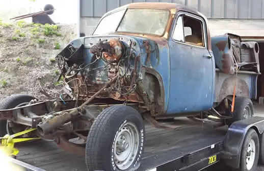 1953 Chevy Truck Front - before