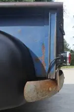 1953 Chevy pickup rear bumper tuck