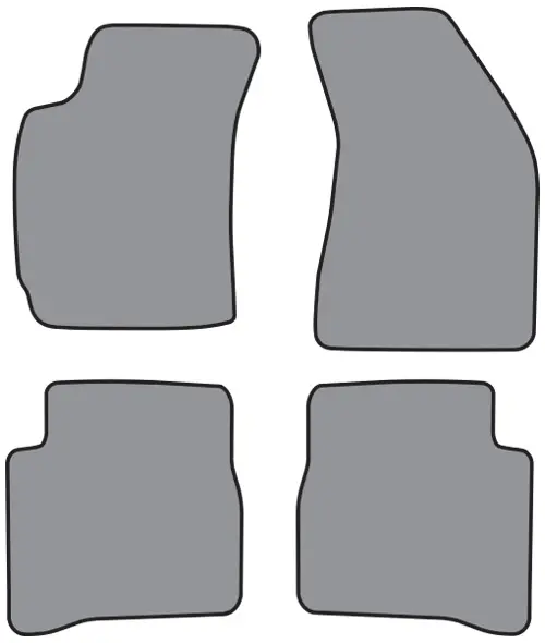 1996-2000 Hyundai Elantra Floor Mat 4pc Cutpile