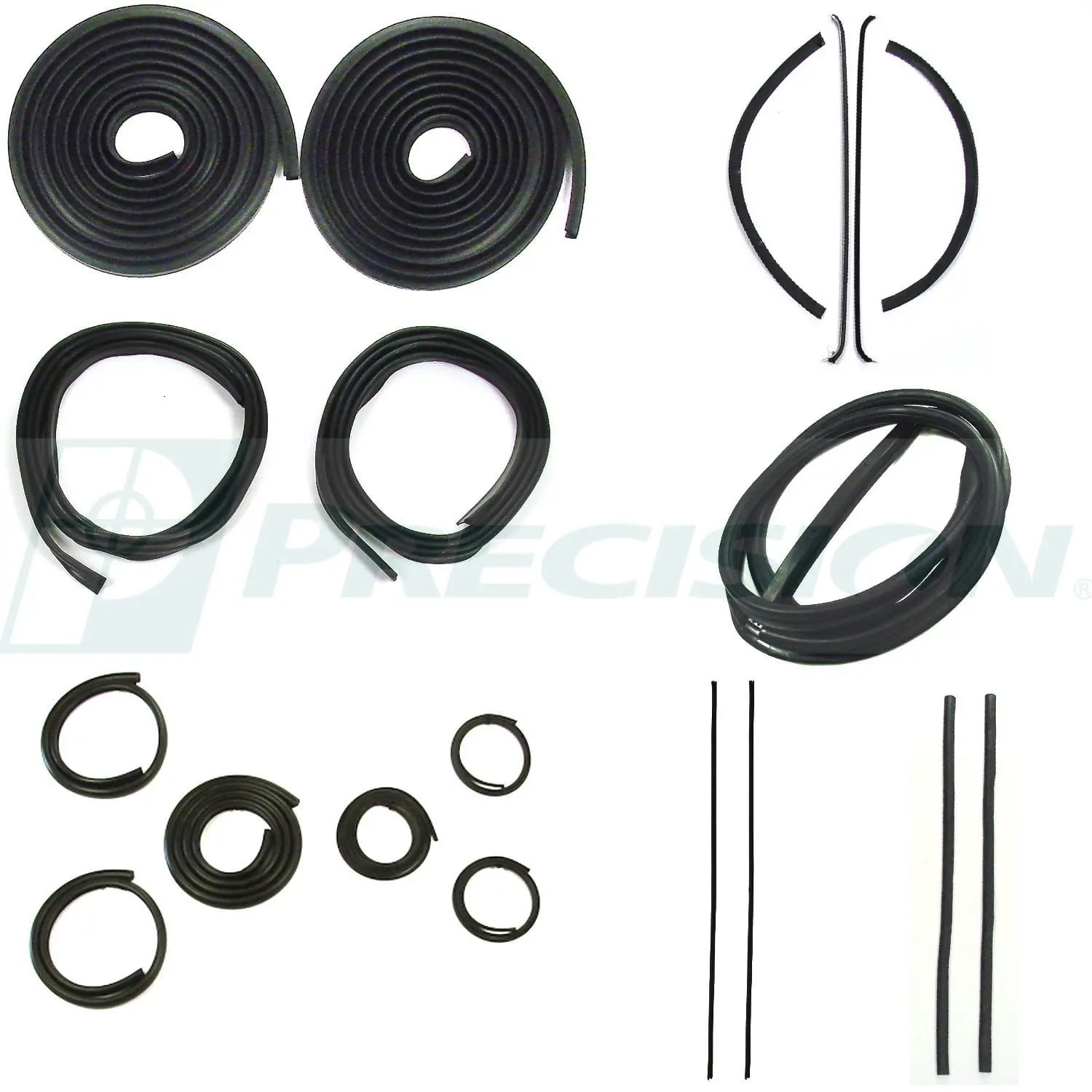 1947-1950 GM Pickup Weatherstrip Complete Kit w/o Windshield Trim Groove