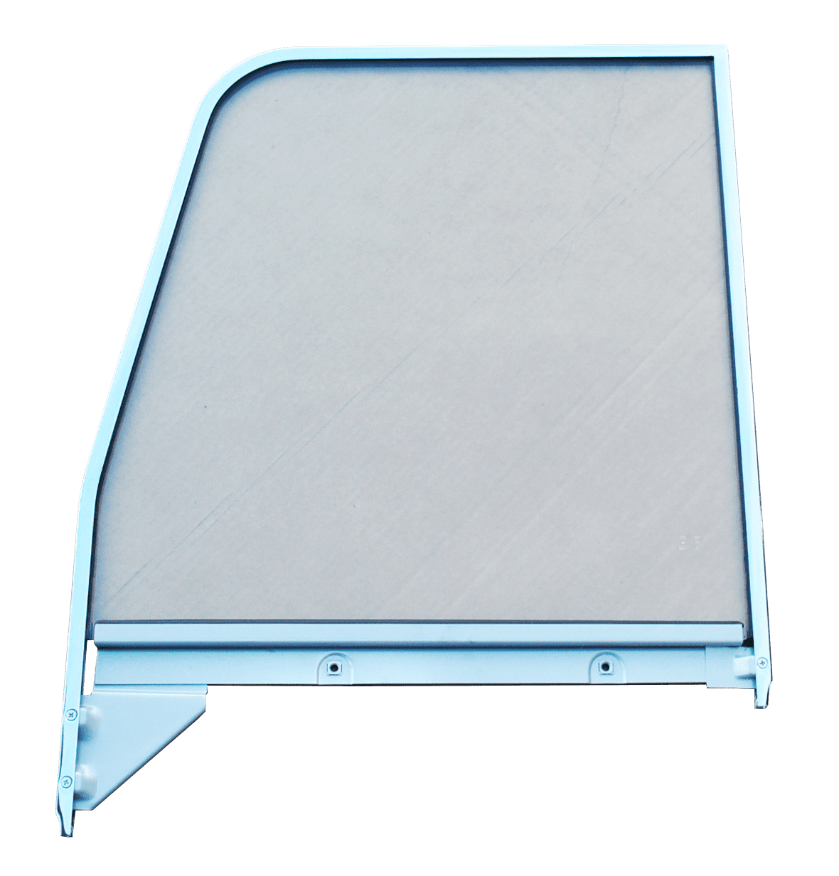 1955-1959 Chevy/GMC Pickup DRIVER SIDE CLEAR DOOR GLASS WITH CHROME TRIM