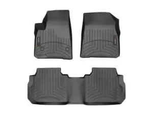 2017-2025 Cadillac XT5 WeatherTech Front and Rear Floorliners-Black-44955-1-2-WT