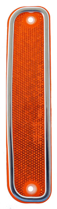 1973-1980 Chevy/GMC Pickup Front Side Marker Light (Universal, Amber, w/ Trim)