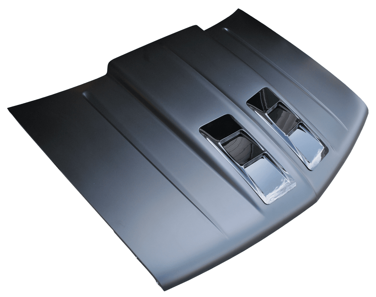 1988-1998 Chevy/GMC Pickup 2" Widebody Ram Air Style Cowl Induction Hood