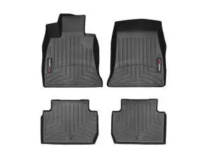 2018-2022 Kia Stinger WeatherTech Front and Rear Floorliners-Black-4414341-4412382-WT