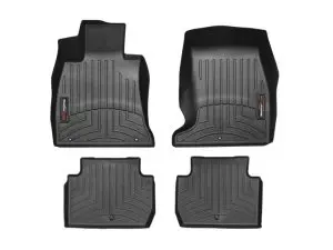 2018-2023 Kia Stinger WeatherTech Front and Rear Floorliners-Black-441238-1-2-WT