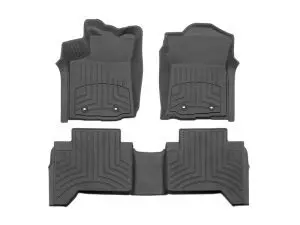2018-2023 Toyota Tacoma WeatherTech Front and Rear Floorliner HP-Black-4412991IM-448722IM-WT