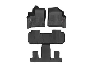 2018-2024 Buick Enclave WeatherTech Front and Rear Floorliners-Black-4412691-4412282-WT