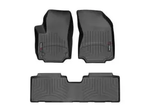 2018-2024 Chevrolet Equinox WeatherTech Front and Rear Floorliners-Black-441176-1-2-WT