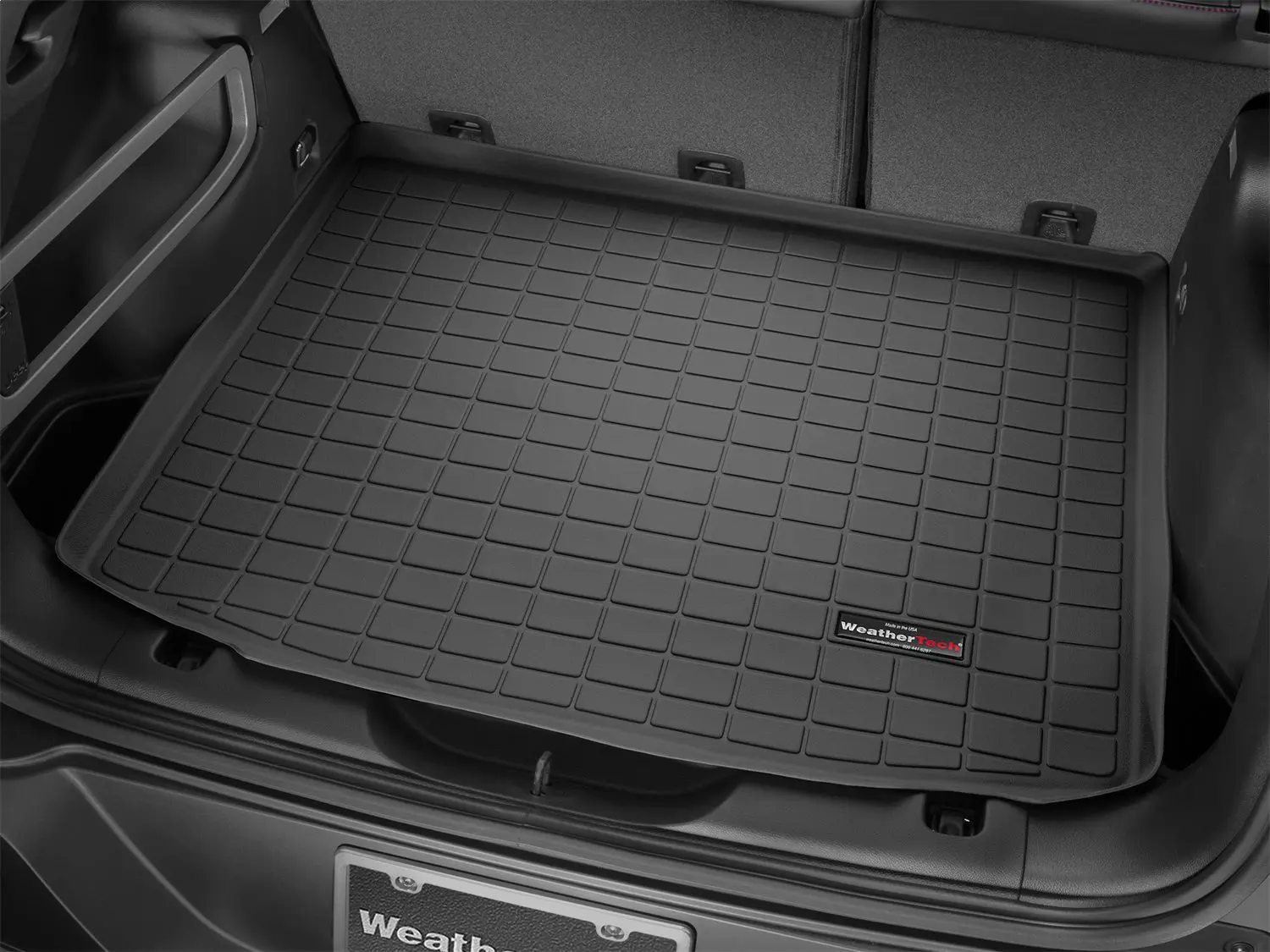 2018-2024 Jeep Wrangler WeatherTech Cargo Liners-Black-401171-WT