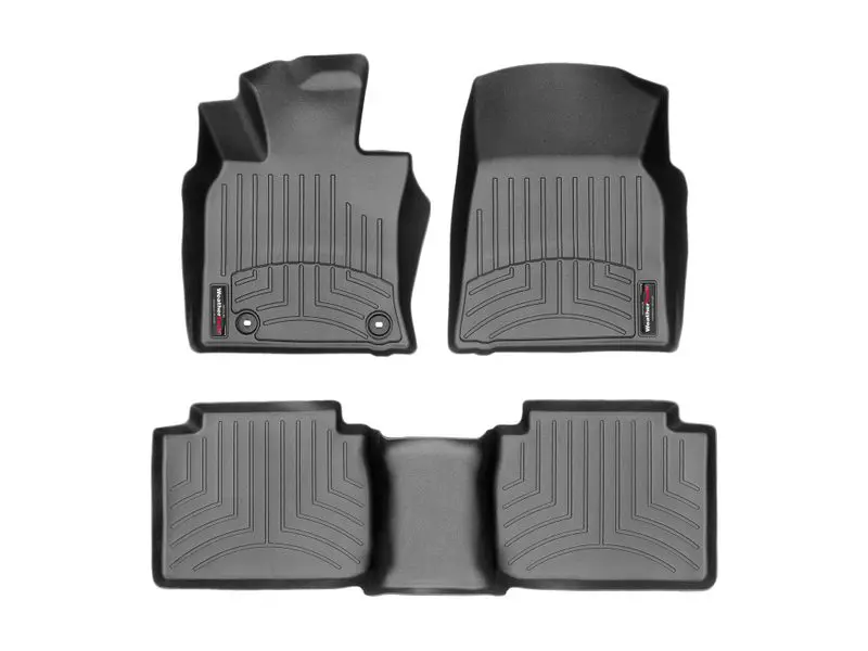 2018-2025 Toyota Camry WeatherTech Front and Rear Floorliners-Black-441230-1-2-WT