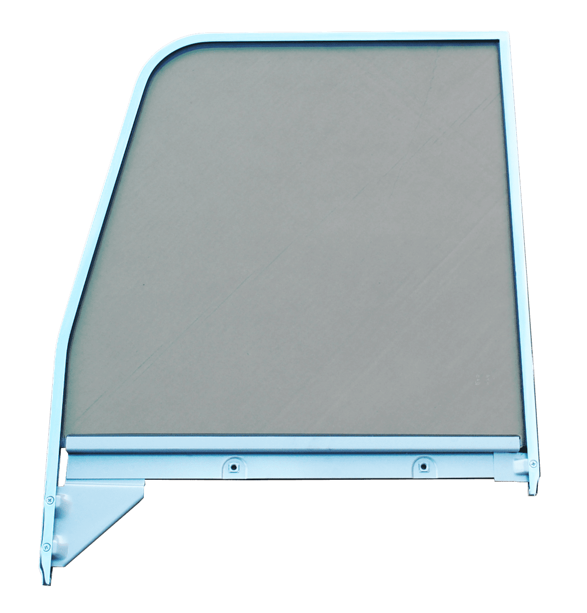 1955-1959 Chevy/GMC Pickup DRIVER SIDE GREEN TINT DOOR GLASS WITH CHROME FRAME