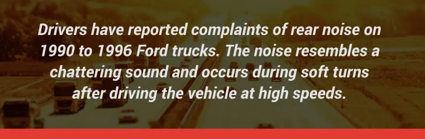 1990-96 Ford truck rear noise