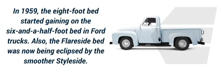 1959 changes to Ford truck bed