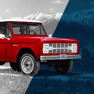 Red Ford Bronco