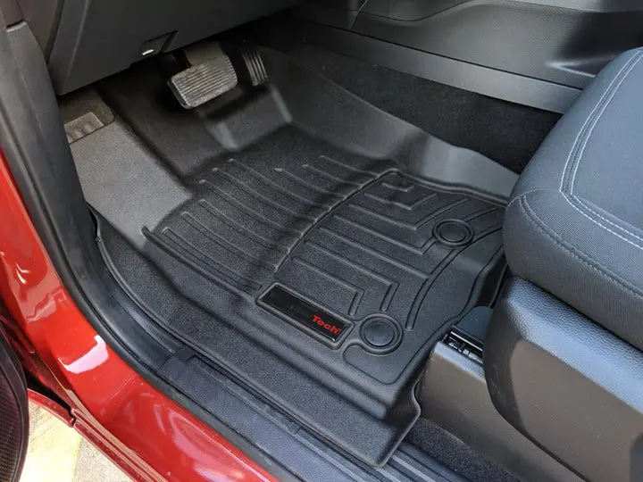 2019-2023 Ford Ranger WeatherTech Front and Rear Floorliners-Black-441518-1-2-WT