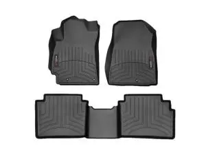 2019-2024 Kia Forte WeatherTech Front and Rear Floorliners-Black-441486-1-2-WT