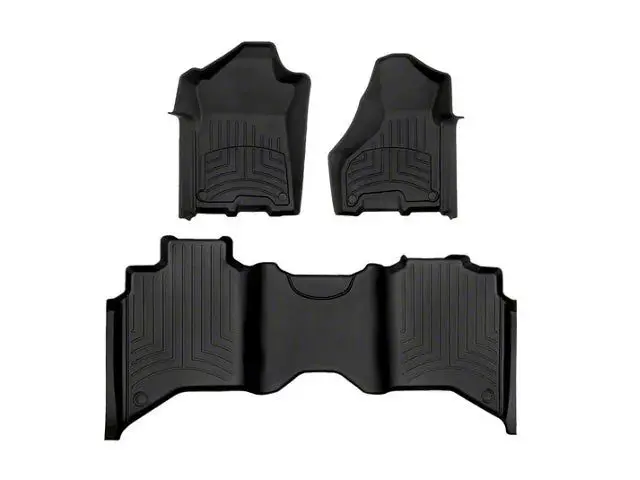 2019-2024 Ram 2500| 3500 WeatherTech Front and Rear Floorliner HP-Black-441545-1-6IM-WT