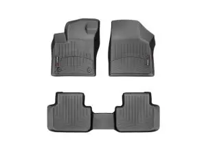 2019-2025 Volkswagen Atlas| Atlas Cross Sport WeatherTech Front and Rear Floorliners-Black-4415501-4410844-WT