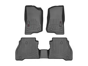 2020-2024 Jeep Wrangler| Gladiator WeatherTech Front and Rear Floorliners-Black-441313-1-4-WT