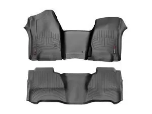2020-2025 Kia Telluride WeatherTech Front and Rear Floorliner HP-Black-441532-1-2IM-WT