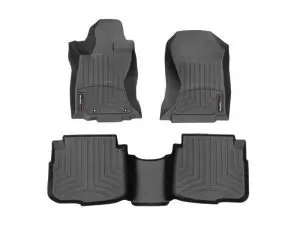 2020-2025 Subaru Legacy| Outback WeatherTech Front and Rear Floorliners-Black-441583-1-2-WT