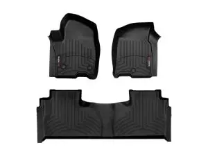 2021-2024 Cadillac| Chevrolet| GMC Escalade| Escalade ESV| Suburban| Tahoe| Yukon| Yukon XL WeatherTech Front and Rear Floorliners-Black-441632-1-2-WT
