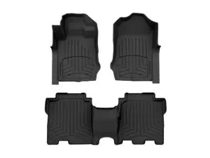 2021-2024 Ford Bronco WeatherTech Front and Rear Floorliner HP-Black-441695-1-3IM-WT